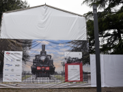 La locomotiva è sparita sotto un tendone. Iniziato il restauro della Numero 1