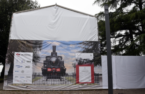La locomotiva è sparita sotto un tendone. Iniziato il restauro della Numero 1