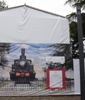 La locomotiva è sparita sotto un tendone. Iniziato il restauro della Numero 1