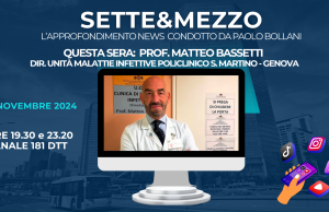 Mascherine negli ospedali e influenza H3N2, Matteo Bassetti ospite a “Sette&Mezzo”