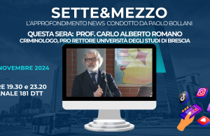 “Criminalità giovanile e non solo”. A Sette&Mezzo ospite il Prof. Carlo Alberto Romano