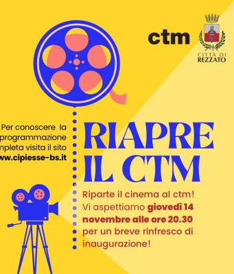 Riapre il CTM di Rezzato, alle 20.30 l’inaugurazione