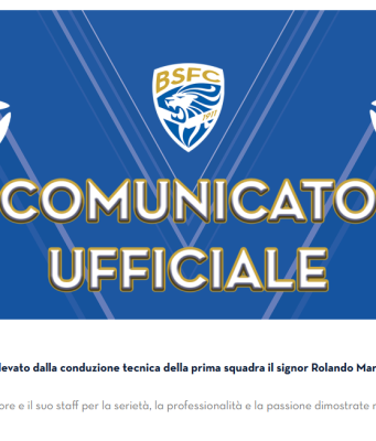 Esonerato Maran, il “comunicato ufficiale” della Società