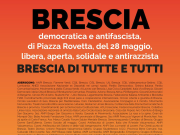 “Brescia democratica e antifascista”, attese migliaia di persone