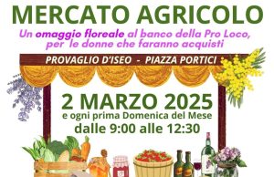 Domenica 2 marzo torna il Mercato Agricolo di Provaglio d’Iseo