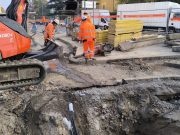 Posa del nuovo elettrodotto: senso unico in via Pusterla