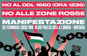Sabato a Brescia il corteo contro Ddl Sicurezza e “zone rosse”