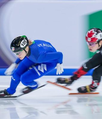 Cina: finale 1000m femminili ai Campionati del mondo di pattinaggio di velocità su pista corta ISU 2025 a Pechino