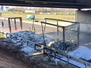 Camion in fiamme sulla A4, traffico in tilt fra Brescia e Bergamo