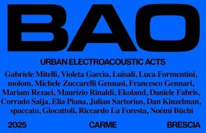 Sabato sera in Carme scatta Progetto Bao 2025