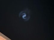 Spirale luminosa in cielo: era un lancio di SpaceX