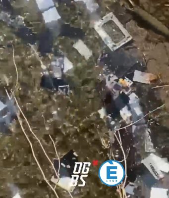 Pc, monitor: discarica di apparecchi elettronici al Parco delle Cave