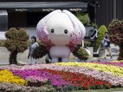 Cina: show internazionale dei fiori a Shanghai