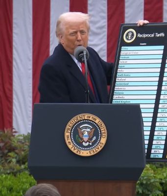 Ecco i dazi Usa: 20% all’Unione Europea e 25% sulle auto