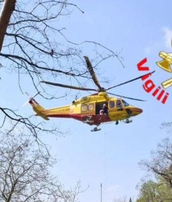 Elitrasportato al Civile l’uomo precipitato in un dirupo a Bovezzo