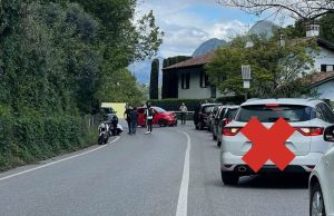 Frontale in via Europa a Salò. Feriti anche tre bambini