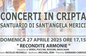 Tornano i “Concerti in cripta”: gli appuntamenti di aprile e maggio