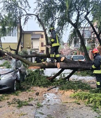 Vento e pioggia, il bilancio dei danni in città