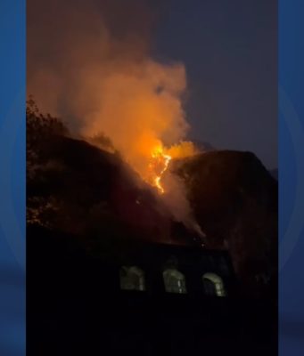 Spento l’incendio sulla Trentapassi. Iniziate le indagini