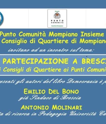 “Democrazia è pedagogia”: l’incontro con Del Bono