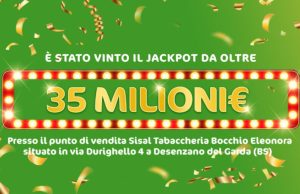 “Sei” da 35 milioni con una schedina da 5 euro a Rivoltella