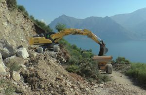 Sono iniziati i lavori per la frana del Monte Saresano