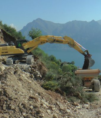 Sono iniziati i lavori per la frana del Monte Saresano