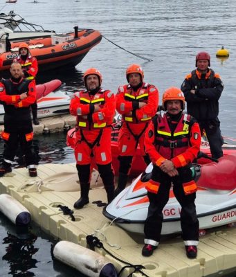 Sul Garda soccorsi anche in moto d’acqua. L’addestramento