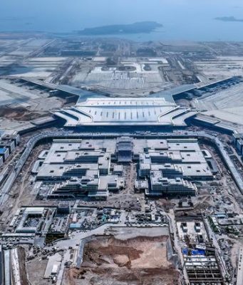 Cina: Fujian, cantiere del Xiang’an International Airport a Xiamen
