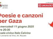 Poesie e canzoni per Gaza a Rezzato
