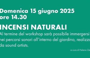 “Incensi naturali”: domenica diversa dal solito a Casa Zani