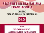 Sinistra Italiana Franciacorta: stasera la festa a Ome