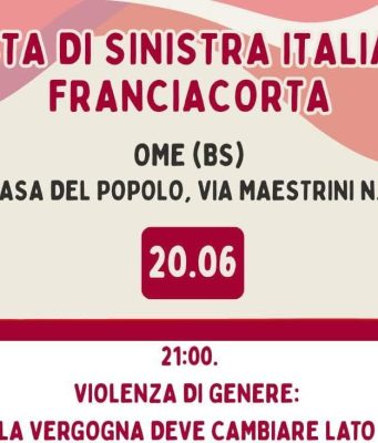 Sinistra Italiana Franciacorta: stasera la festa a Ome