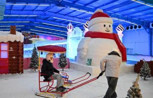 Cina: Jiangsu, un mondo di neve e ghiaccio a Huaian