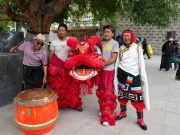 Cina: Xizang, danza del leone a Qamdo