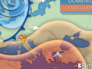 3B Meteo: in arrivo piogge, temporali, grandine e locali nubifragi