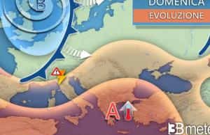 3B Meteo: in arrivo piogge, temporali, grandine e locali nubifragi