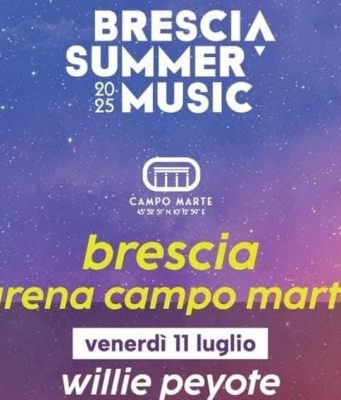 Brescia Summer Music: il via venerdì con Willie Peyote