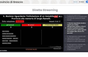 Provincia, respinta (senza numero legale) la mozione per Ramelli