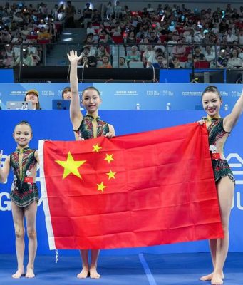 Sport: Cina conquista oro a squadre femminile di ginnastica acrobatica ai Giochi mondiali