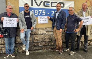 Azione in presidio all’Iveco: “Il Governo deve agire”