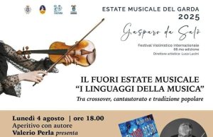 “Fuori estate musicale”: oggi Valerio Perla a Salò