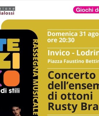 Arteingioco: domenica a Lodrino l’ensemble Rusty Brass