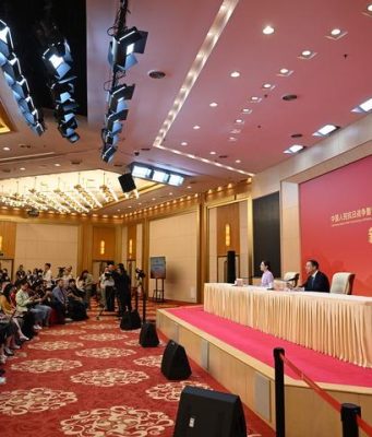 Cina: centro stampa per commemorazione per V-Day tiene conferenza stampa