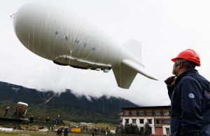 Cina: esperimento di osservazione atmosferica con il pallone ancorato “Jimu-1” nello Xizang