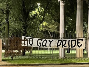 Striscioni “No Gay Pride”. “Trincea Urbana dei Patrioti” rivendica l’azione