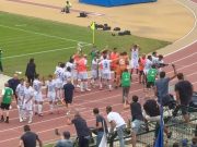 I giocatori dell’Union festeggiano sotto la curva dei tifosi – VIDEO