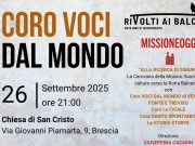 Voci dal Mondo: il coro domani alla Chiesa di San Cristo