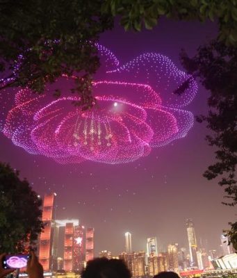Cina: show di droni a Chongqing per Festa nazionale
