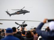 Cina: esibizione durante la settima China Helicopter Exposition a Tianjin